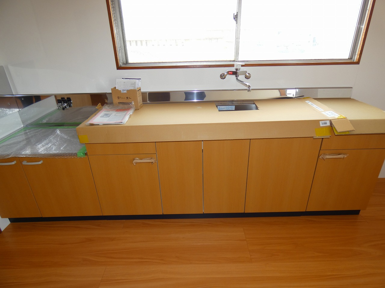 キッチン　流し台、交換しました。