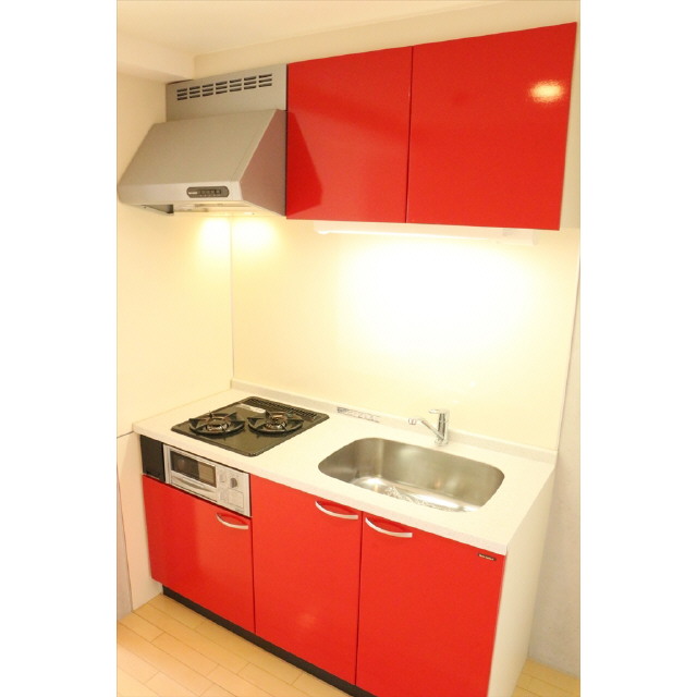 キッチン　グリル付き２口ガスコンロ