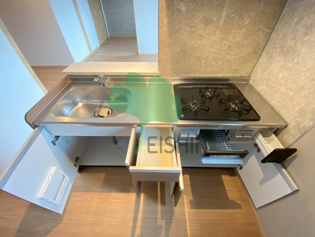 キッチン　シンプルな清潔感のあるキッチンです！