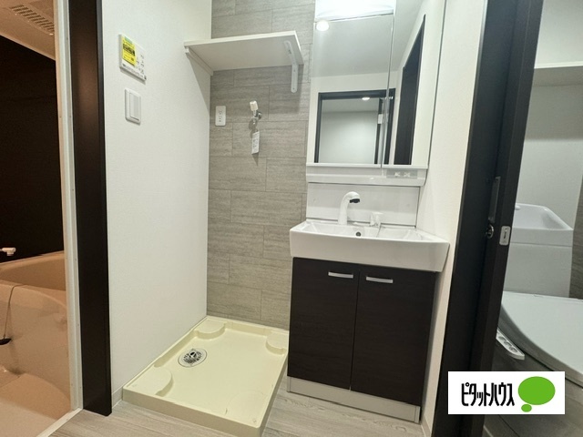 洗面設備　他号室の写真です。