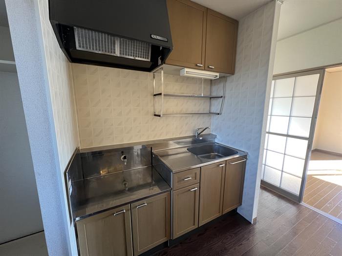 キッチン　新設されたキッチンになります。