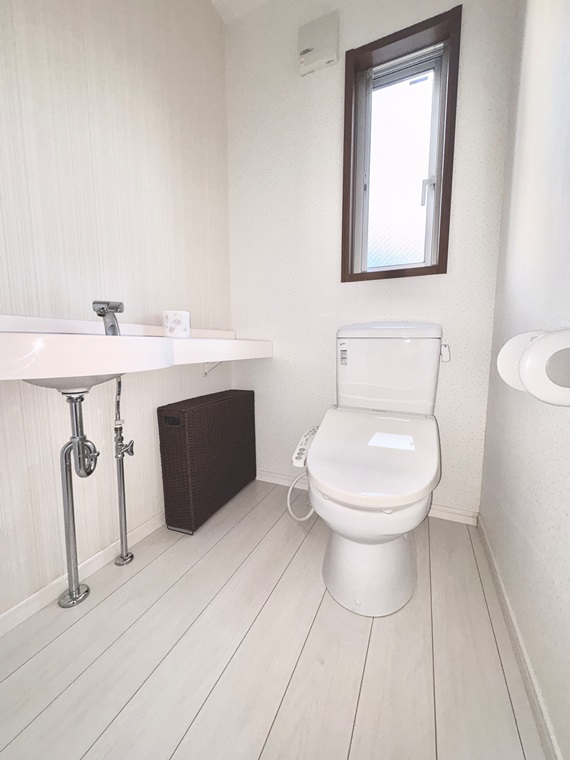 トイレ　ゆったりとした空間のトイレです