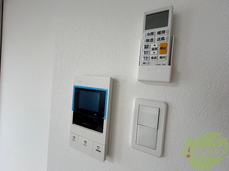 セキュリティ　ＴＶモニター付インターホンです。来客者の顔が見えるので安心！