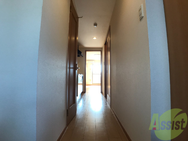 玄関　玄関から見た室内の様子です。窓からの光がこちらまで届きます。