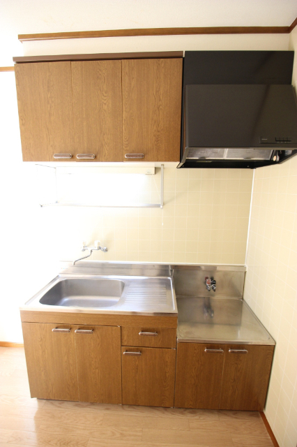 キッチン　２口ガスコンロ設置可