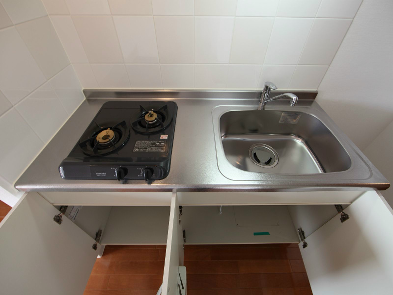 キッチン　システムキッチン（ガス2口コンロ付）