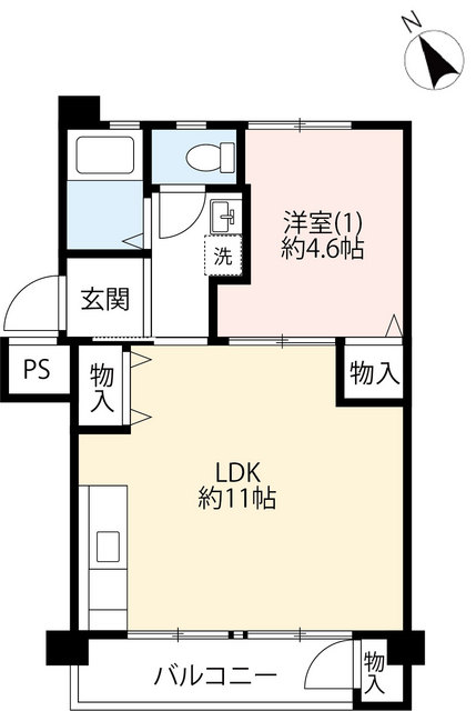 UR竹の塚第二の間取り写真