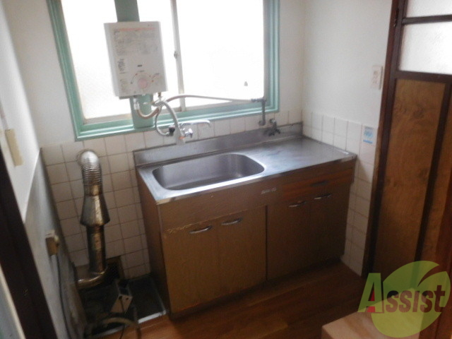 キッチン　ガスコンロ設置可能です。