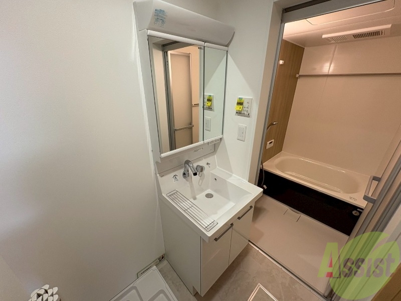 洗面設備　こちらは洗面台になります。シャンプードレッサー仕様です。