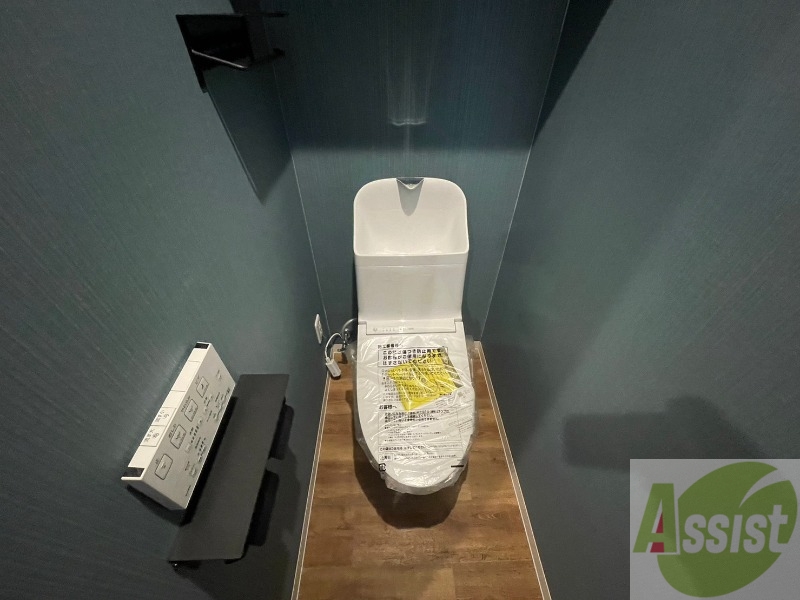 トイレ　ウォシュレット機能がついたトイレ。安心して使用できますね。