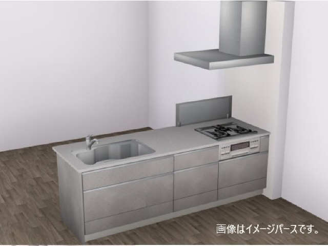 キッチン　画像はイメージパースです。建築中の為現状優先とします。