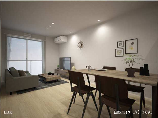 居室・リビング　画像はイメージパースです。建築中の為現状優先とします。