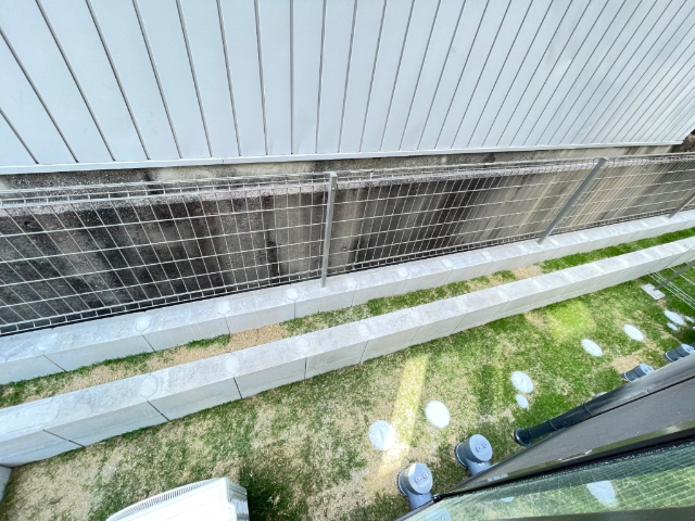 バルコニー　専用庭です。