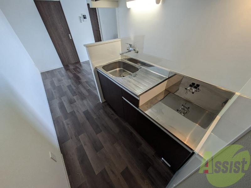 キッチン　清潔感がありお洒落なキッチンになっていました！