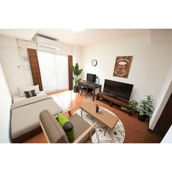 エントランス　707号室・1K(VR家具)