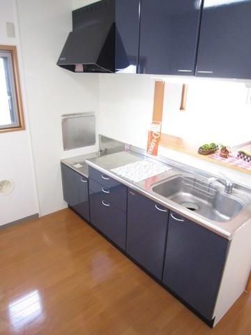 キッチン　2口ガスコンロ設置可