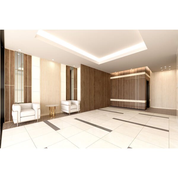 エントランス　落ち着いたエントランスです