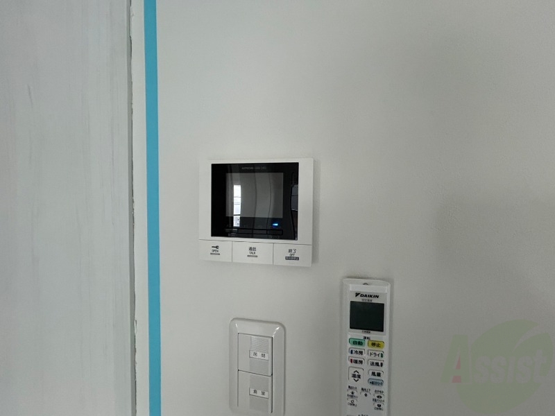 セキュリティ　インターホンで来客確認ができます。安心ですね。