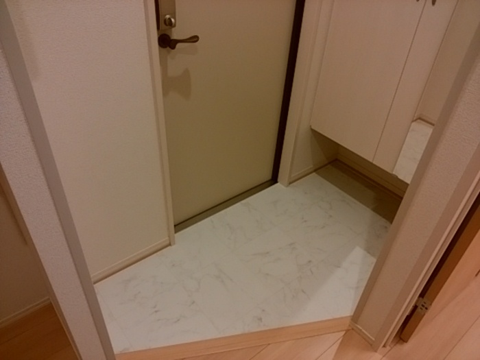 玄関　別部屋同一間取りのお写真となります。