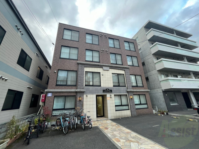 建物外観　札幌市北区北二十二条西「グランメール・システム」