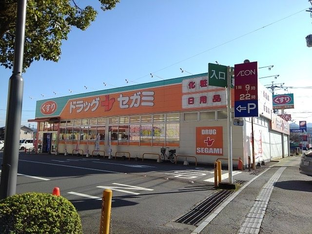 ドラックストア　ドラッグセガミ日田店（ドラッグストア）まで450m