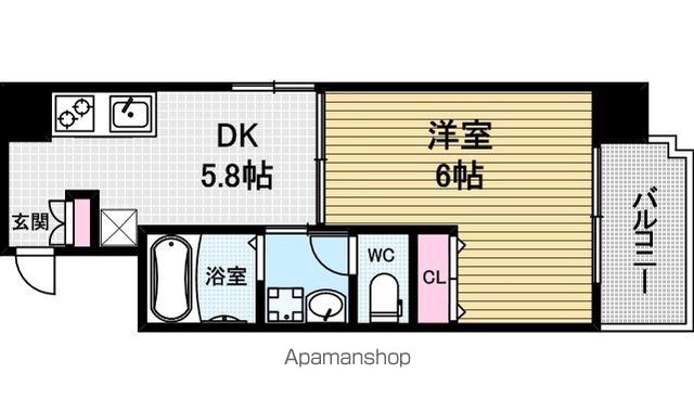ギャラリー谷町の間取り写真