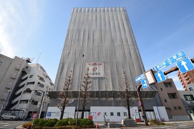 建物外観　建築中外観