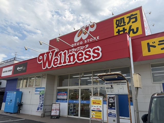 ドラックストア　ウェルネス角盤店（ドラッグストア）まで700m