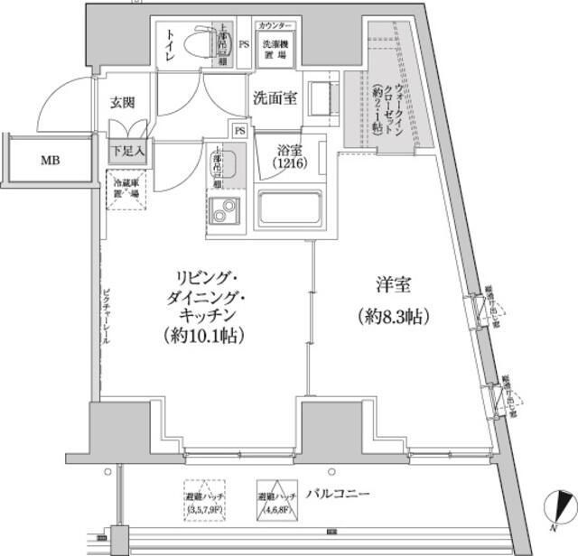 居室・リビング　■エアコン■24時間換気システム■２面採光■ダウンライト