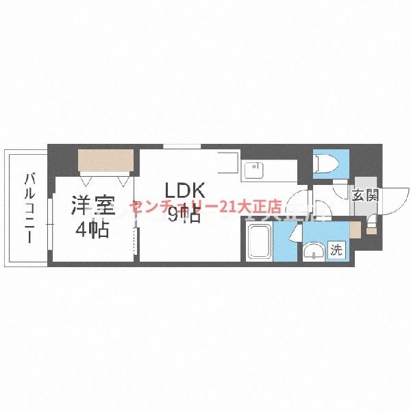 アリビオ大阪港の間取り写真