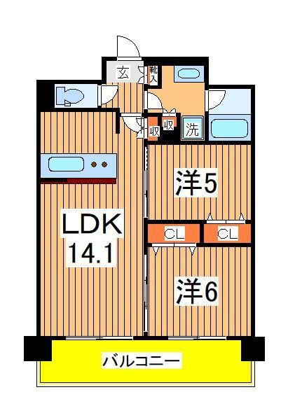 ラグゼナ流山おおたかの森の間取り写真