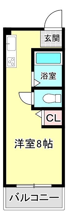シャンテー招提の間取り写真