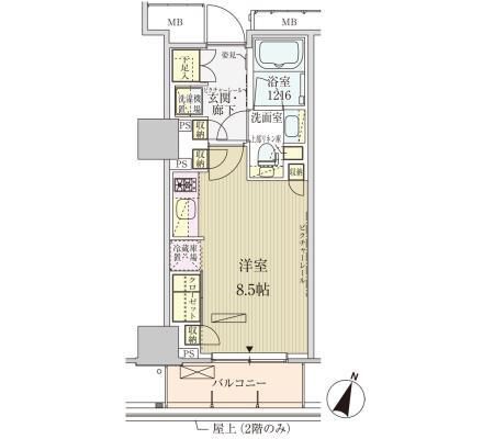 東京メトロ銀座線 赤坂見附駅 徒歩3分 13階建 築12年の間取り写真