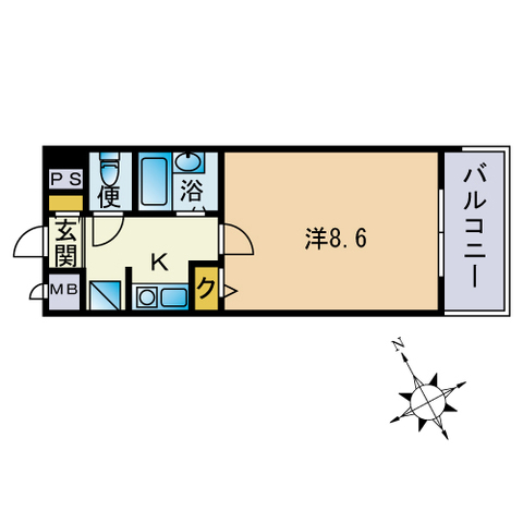 ライオンズステーションプラザ箱崎の間取り写真