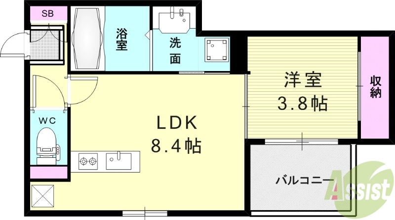 Le・Ciel湊川公園の間取り写真