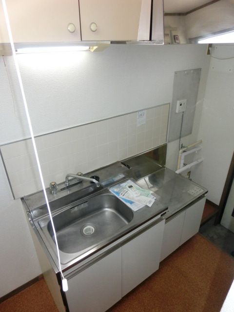 キッチン　ガスコンロ設置可