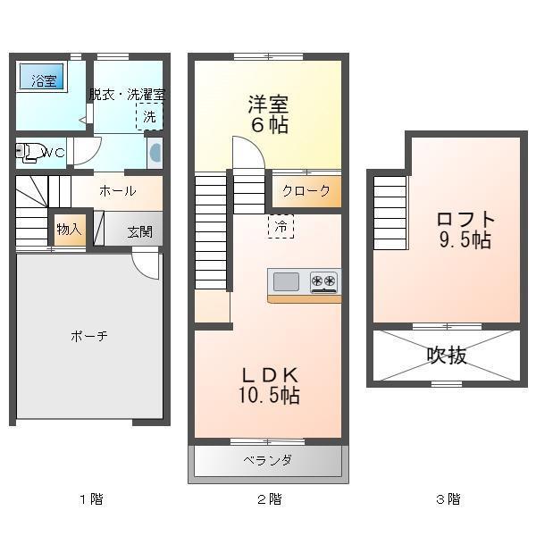 DK鶴崎Aの間取り写真