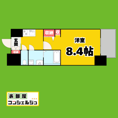S-RESIDENCE尾頭橋beauteの間取り写真