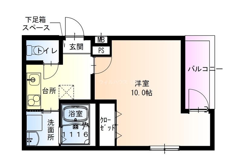 フジパレス浅香駅西の間取り写真