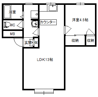 マンション・リベラの間取り