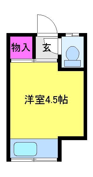 【江戸川区松島のアパートの間取り】