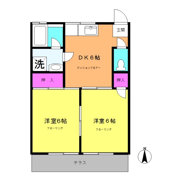 コーポフレッシュの間取り