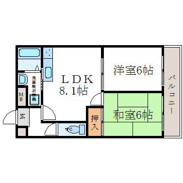 セルジュYS出屋敷の間取り写真