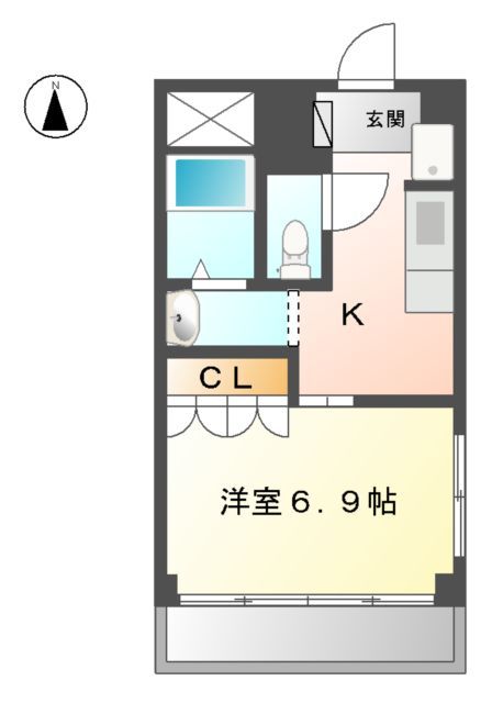 名古屋市南区堤町のマンションの間取り