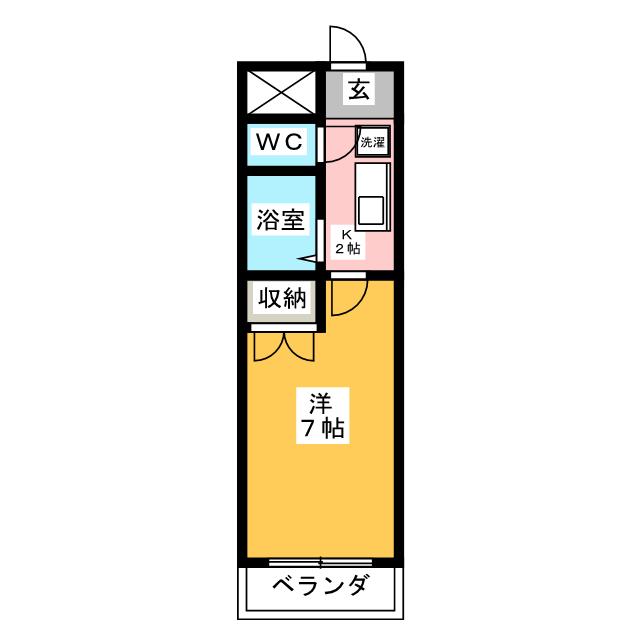 クレールたつたの間取り