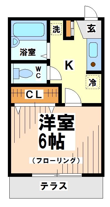 東京都杉並区下高井戸２（アパート）の賃貸物件の間取り