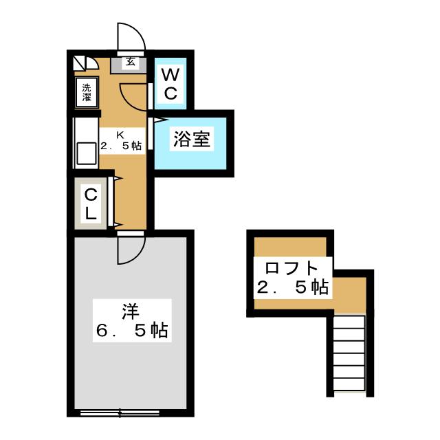 サンアローズ新田西の間取り