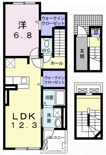 カトレア２の間取り