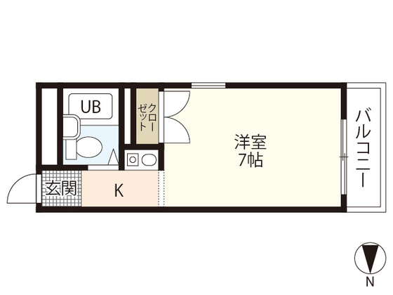 【広島市安佐南区緑井のマンションの間取り】