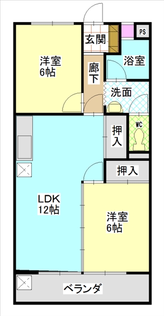 第２白鳳ビルの間取り